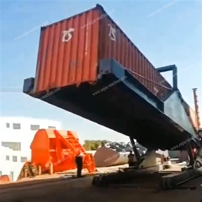 Ribaltatore per container da 40' per lo scarico
